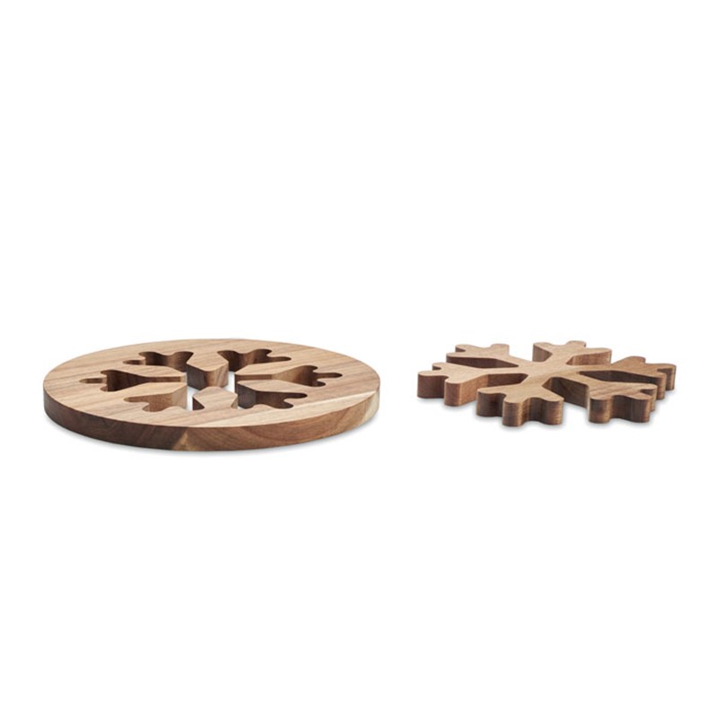 SCAGLIA - Acacia wooden pot holders set