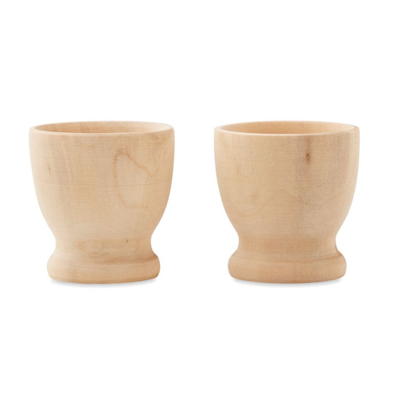 EVO - Set of 2 wooden egg cups