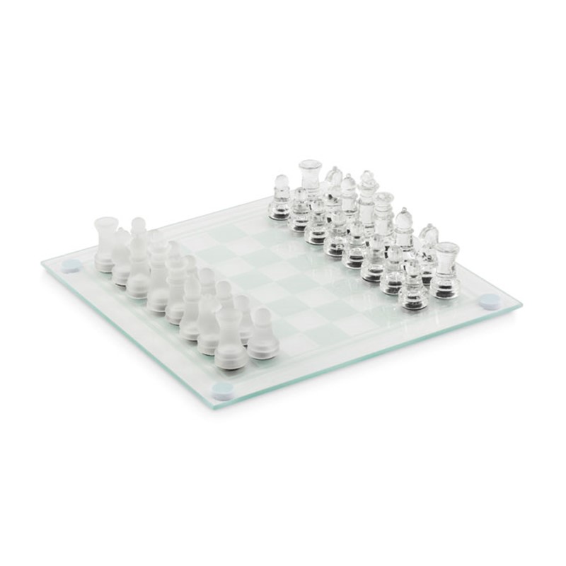 SCAGLASS - Glass chess set board game