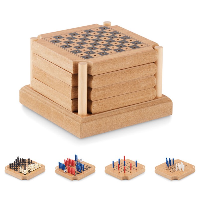 COASTGAME - 4-piece coaster game set