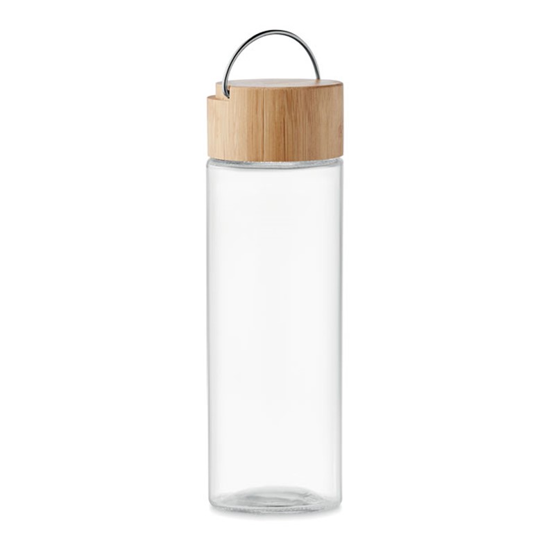 AMELAND - Glass bottle 500ml, bamboo lid