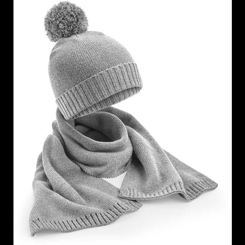 Knitted Scarf and Beanie Gift Set