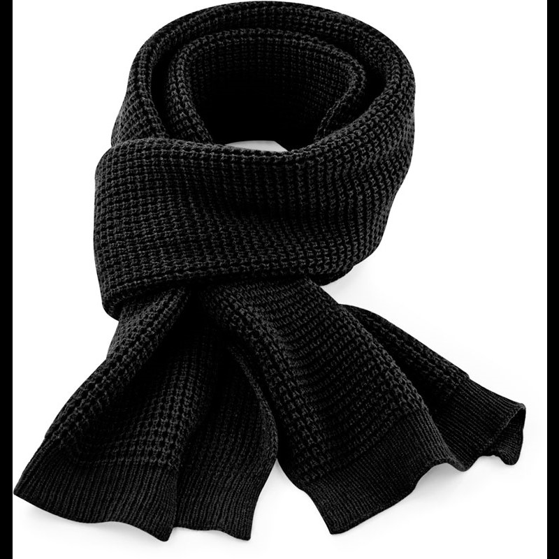 waffle knit scarf