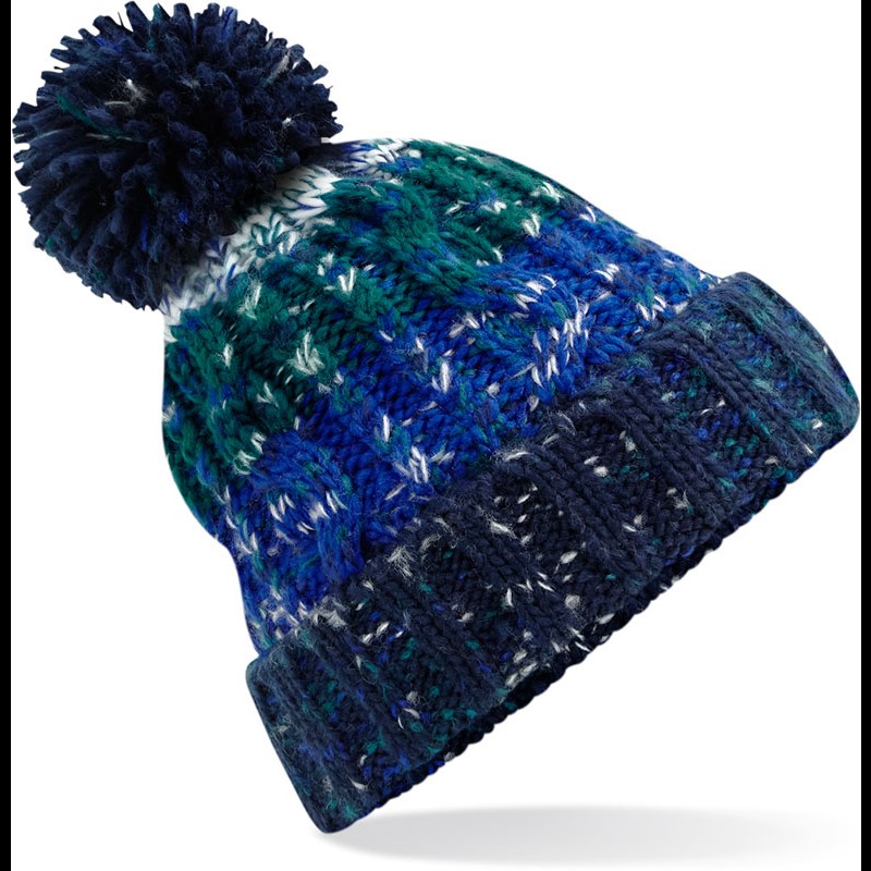 Beanie with pompom "Corkscrew"