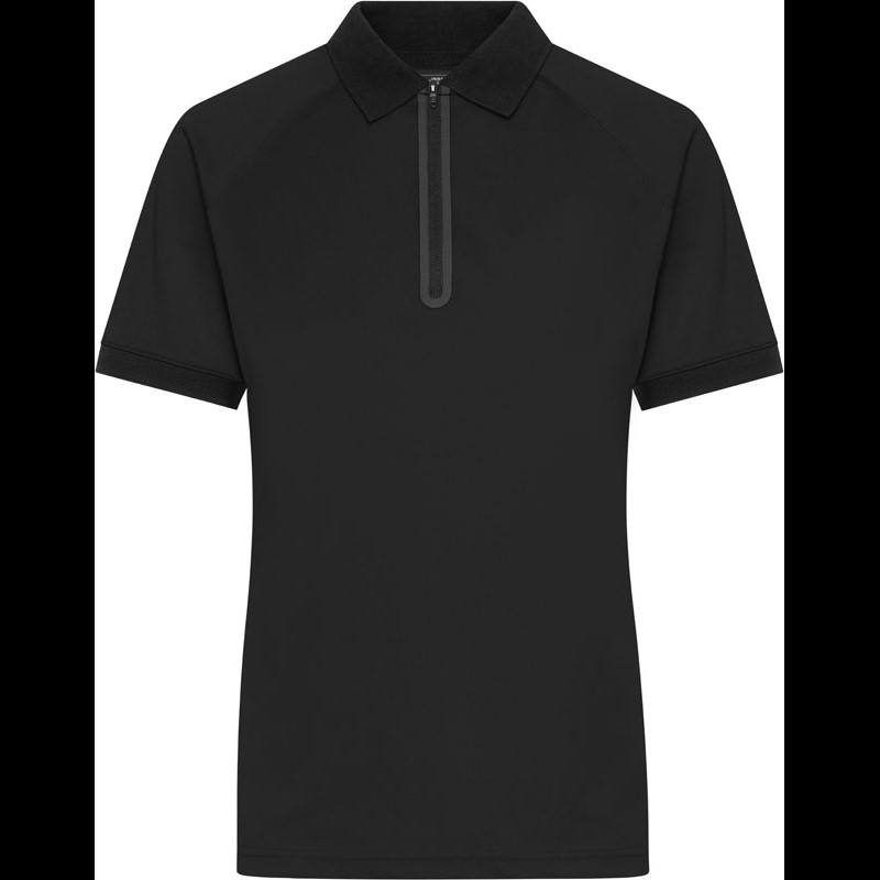Ladies' piqué polo with zip
