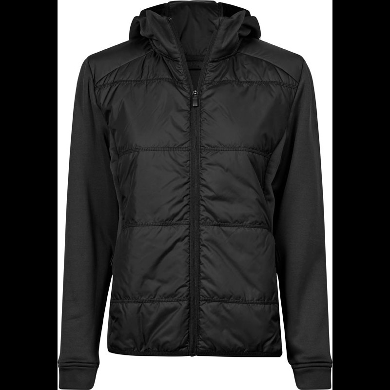 Ladies' Hooded Hybrid Stretch Jacket