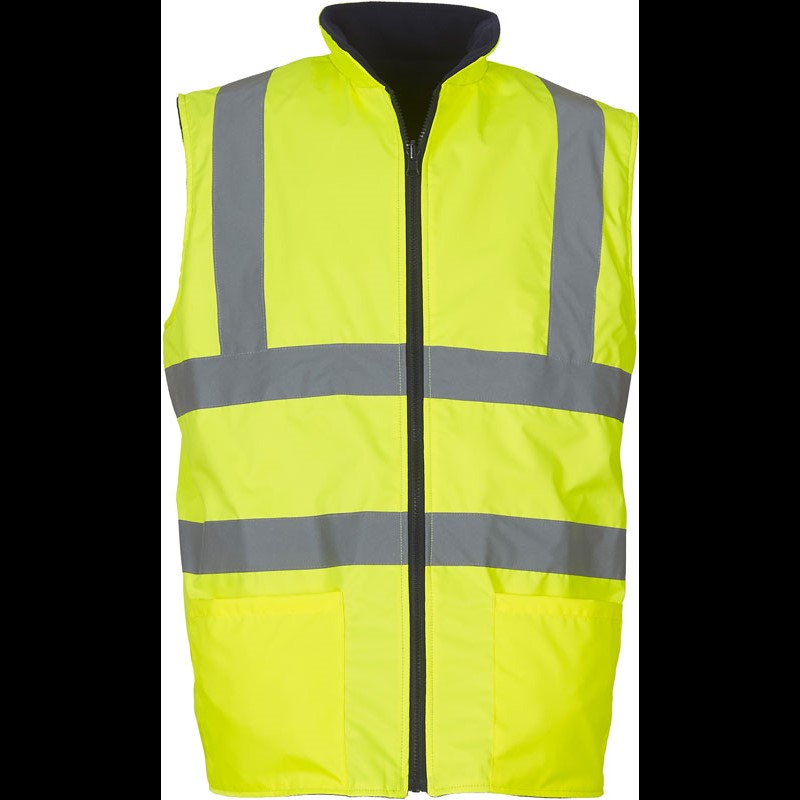 Hi-Vis Reversible Fleece Bodywarmer
