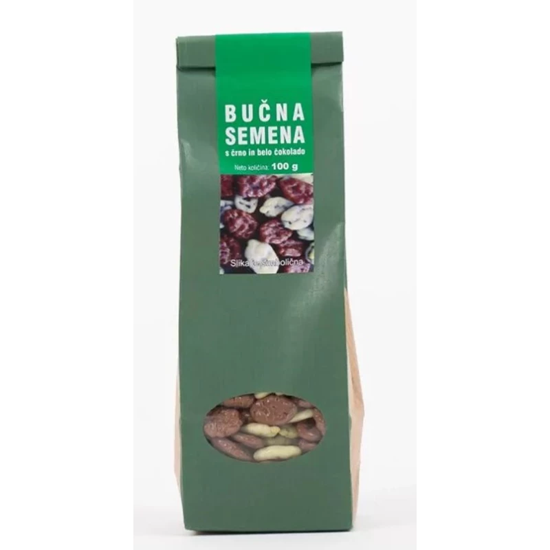 BUČNA SEMENA S ČOKOLADO 100g