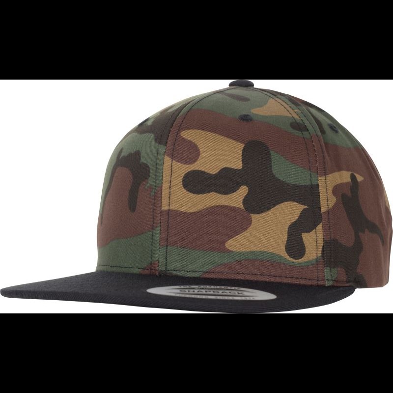6 Panel Snapback Cap "Camo"