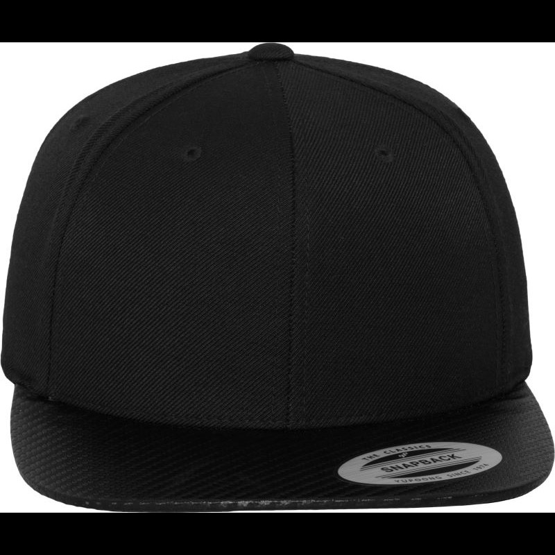 6 Panel Snapback Cap "Carbon"