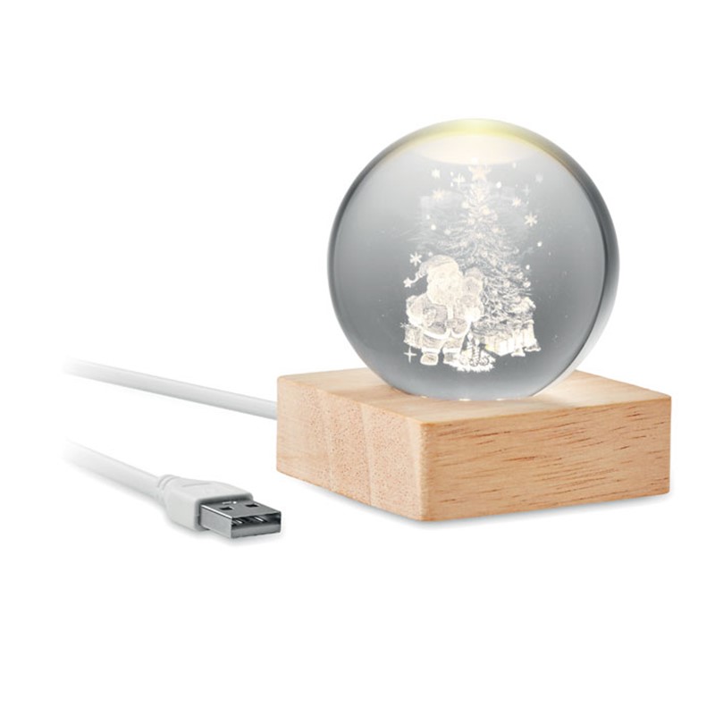 SANTA LIGHT - Christmas LED crystal ball