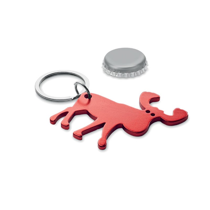 BOTTLE POPPER - Recycled aluminium key ring