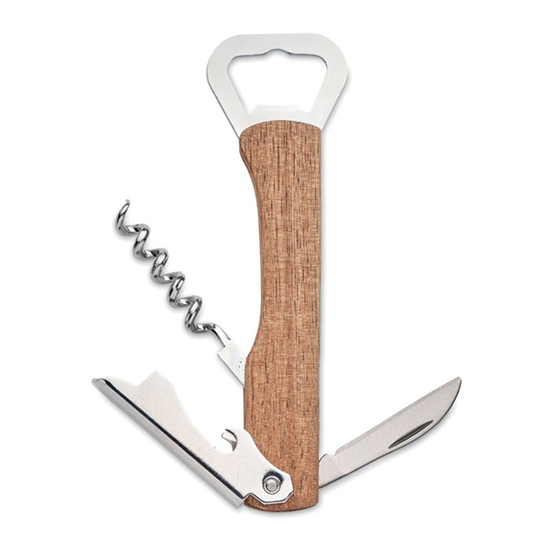 WOOL - 3 in 1 bamboo bottle opener