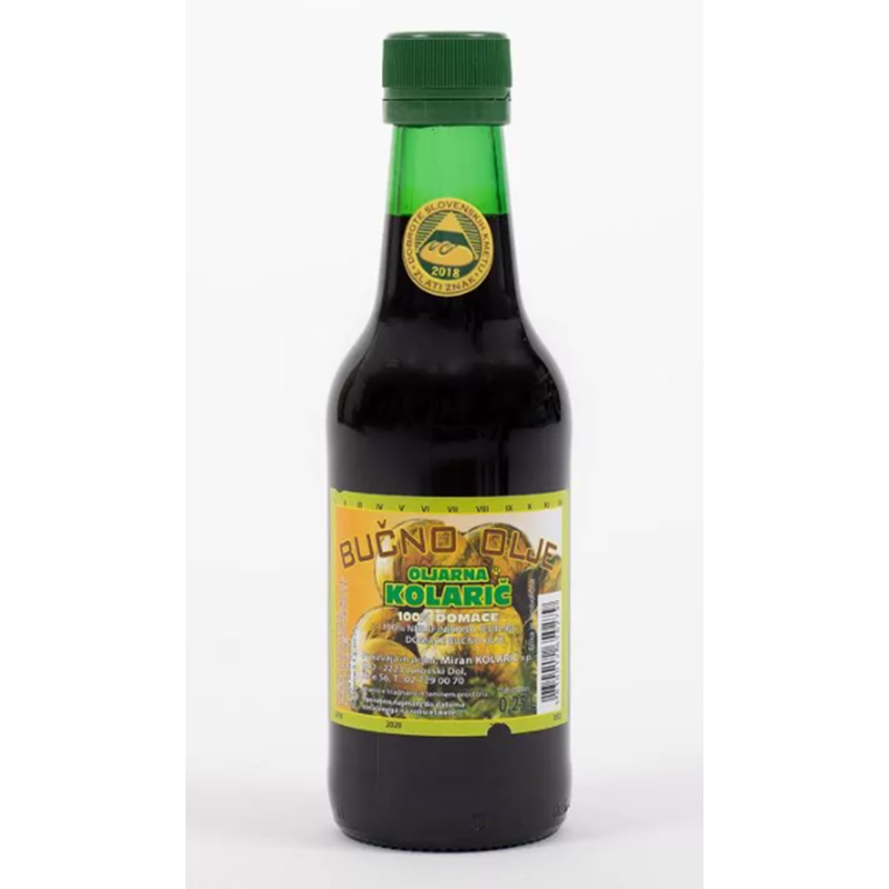 Bučno olje – 100% domače (0,25l)