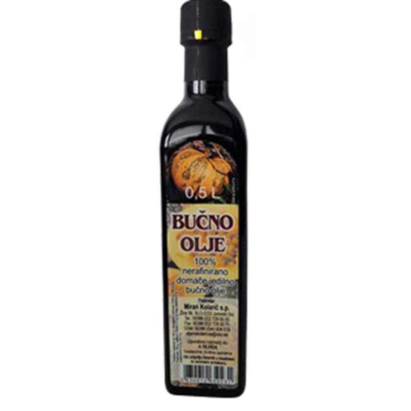 Bučno olje – 100% domače (0,5l)
