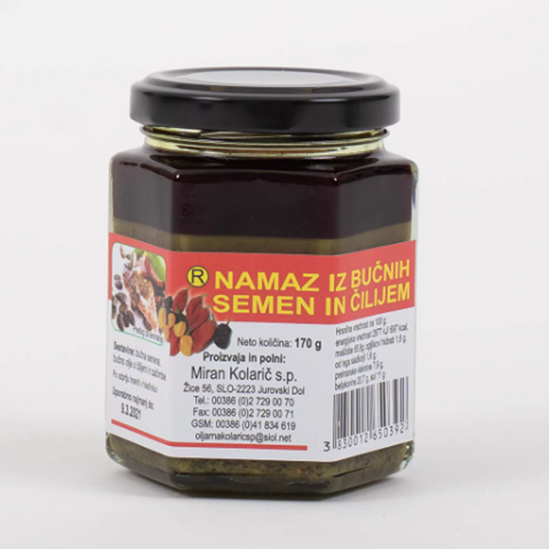 Namaz iz bučnih semen in čilijem (170g)