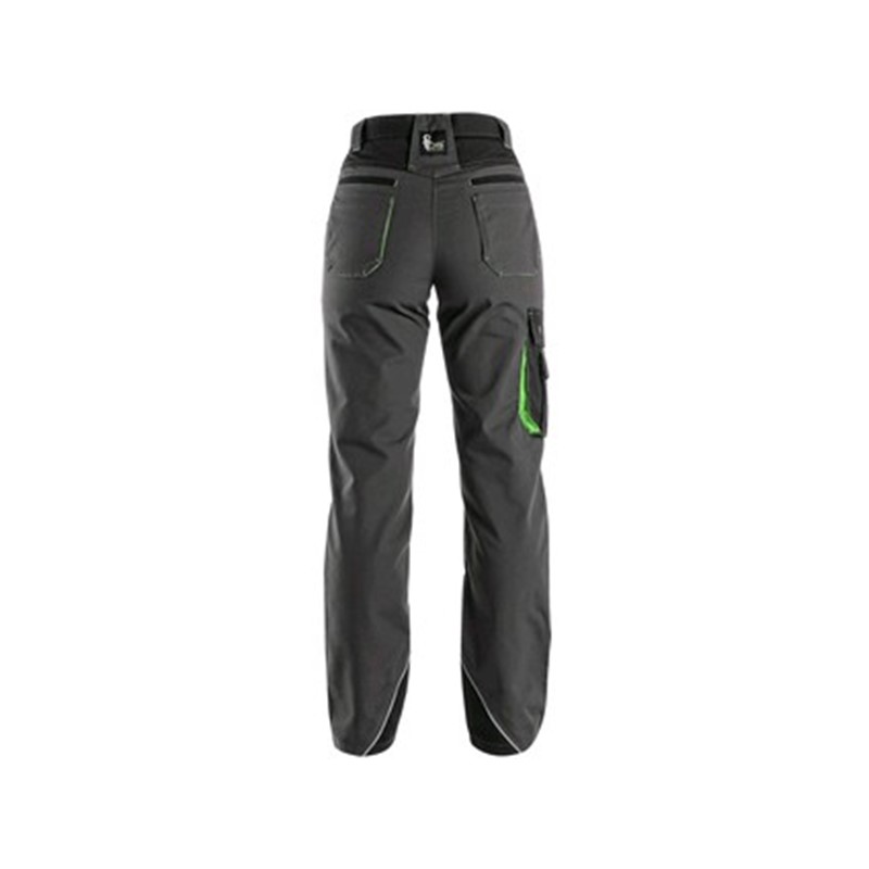 Delovne hlače SIRIUS AISHA, ženske, sivo-zelene