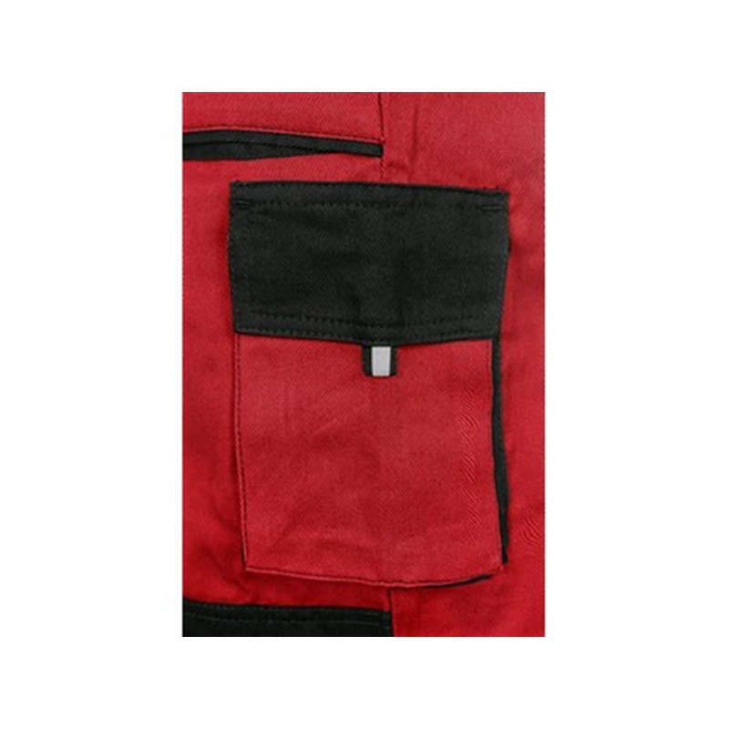 Delovne hlače CXS LUXY JOSEF, rdeče-črne