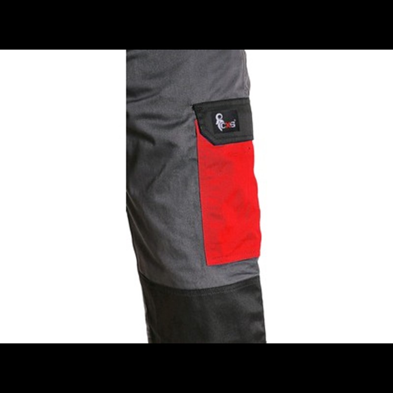 Delovne hlače PHOENIX CEFEUS, sivo-rdeče