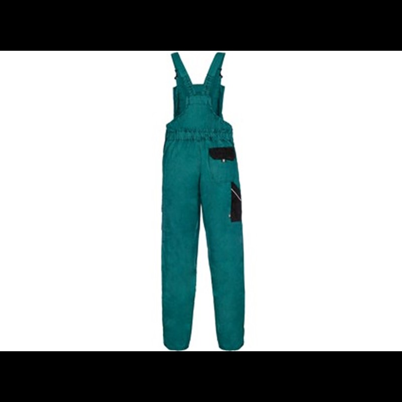 Delovne hlače z oprsnikom CXS LUXY ROBIN, podaljšane, moške, zeleno-črne