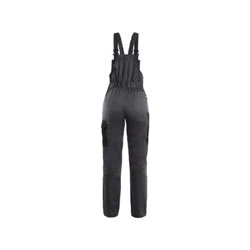 Delovne hlače z oprsnikom CXS PHOENIX HEKATE, ženske, sivo-črne