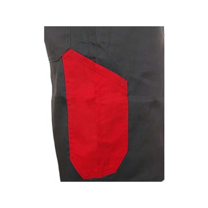 Delovne kratke hlače PHOENIX ZEFYROS, moške, sivo-rdeče