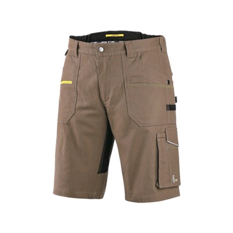 Delovne kratke hlače CXS STRETCH, moške, bež-črne