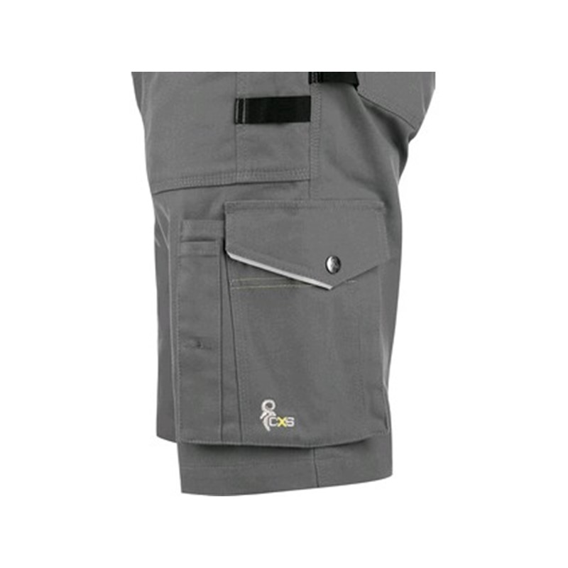 Delovne kratke hlače CXS STRETCH, moške, sivo -črne