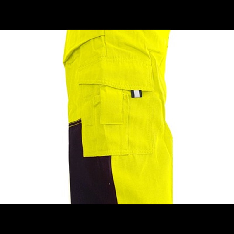 Odsevne hlače z oprsnikom NORWICH, moške, rumeno-modre