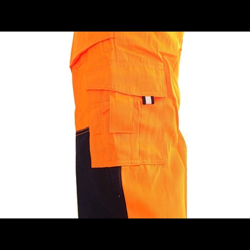 Odsevne hlače z oprsnikom NORWICH, moške, oranžno-modre