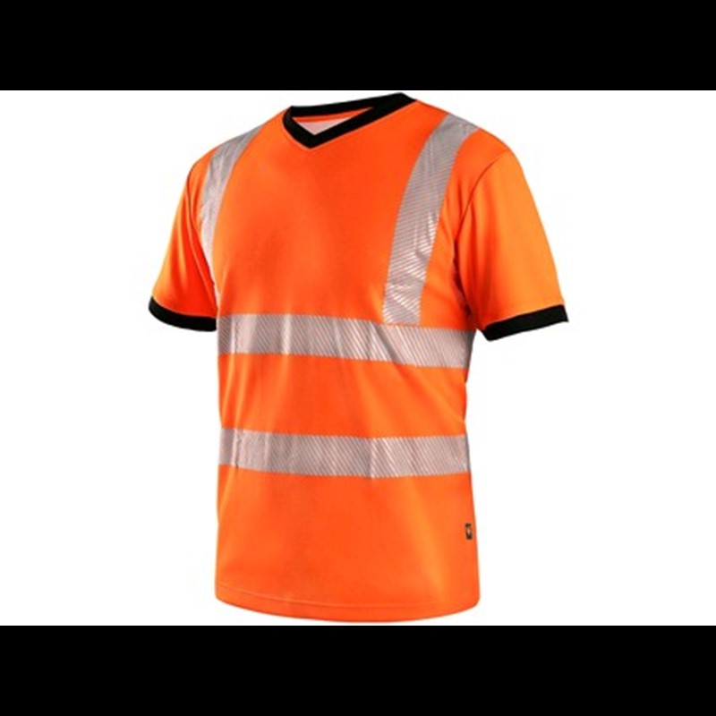Odsevna majica CXS RIPON, oranžno-črna