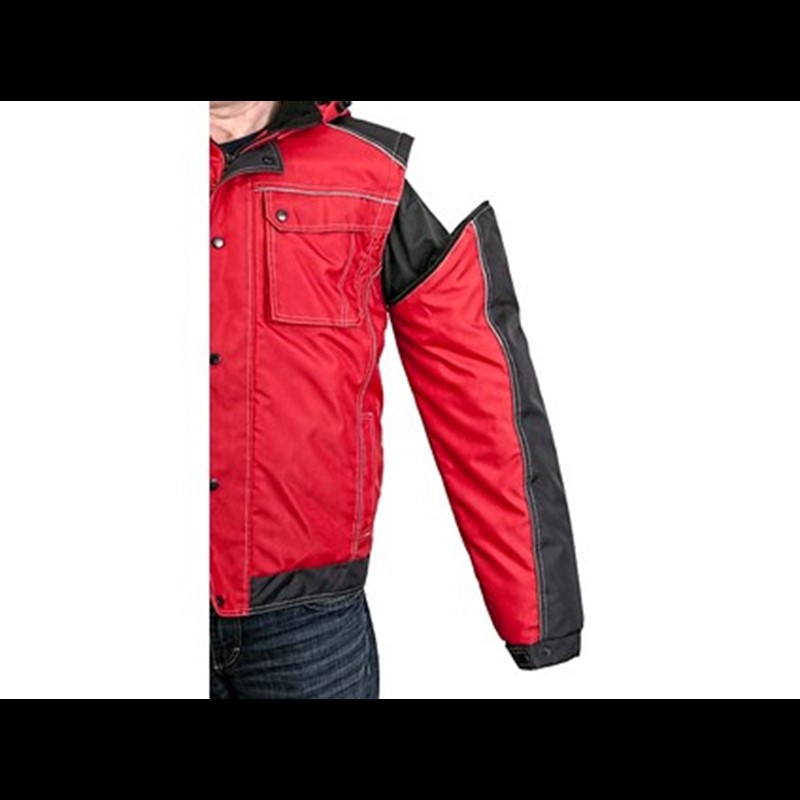 Podložena jakna 2 v 1 IRVINE, moška, zimska, rdeče-črna