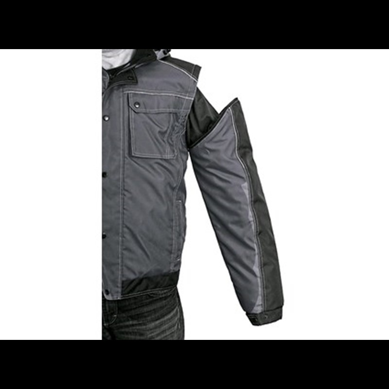 Podložena jakna 2 v 1 IRVINE, moška, zimska, sivo-črna