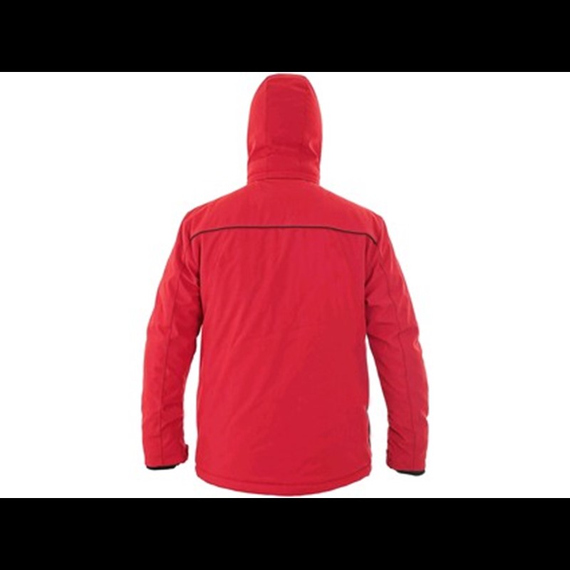Podložena softshell jakna VEGAS, zimska, moška, rdeče-črna