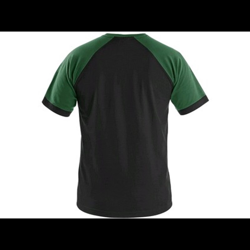 Majica OLIVER, s kratkimi rokavi, črno-zelena