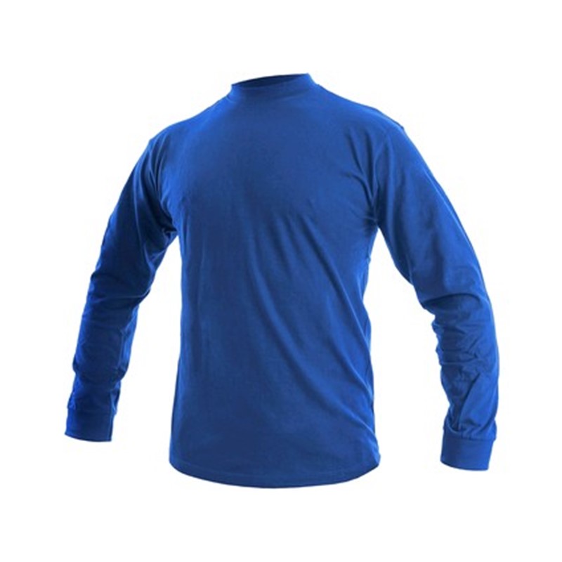 Moška majica z dolgimi rokavi PETR, modra