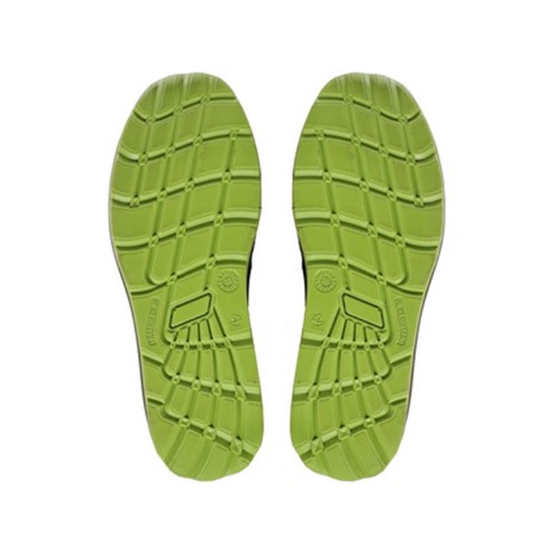 Nizki delovni čevlji CXS TEXLINE RAB S1, z jekleno kapico, črno-zeleni