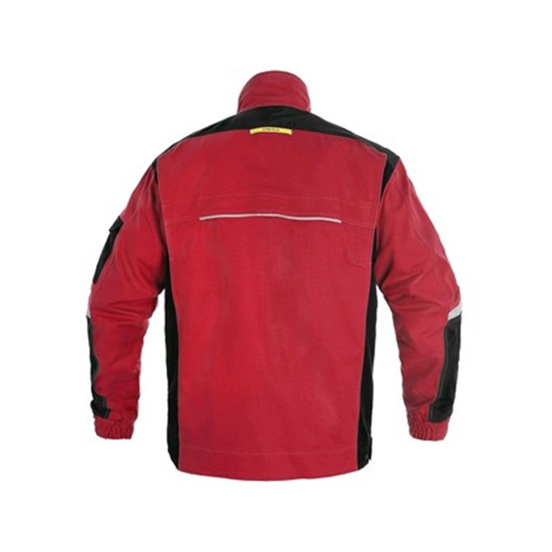 Delovna jakna CXS STRETCH, moška, rdečo-črna