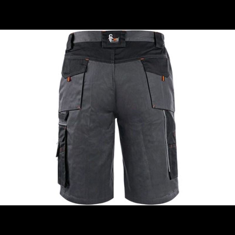 Moške delovne kratke hlače SIRIUS ELIAS, sivo-oranžne