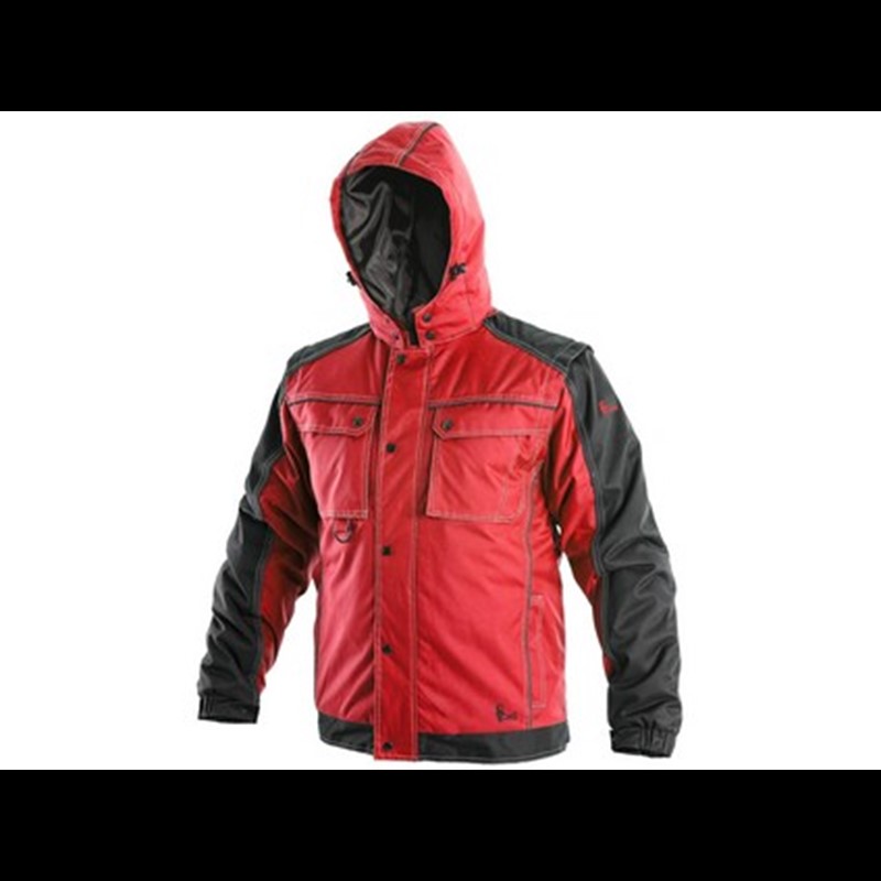 Podložena jakna 2 v 1 IRVINE, moška, zimska, rdeče-črna