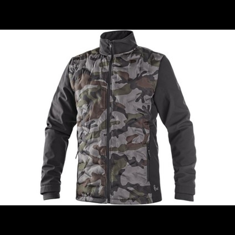 Jacket CXS CAMO, men’s, camouflage black