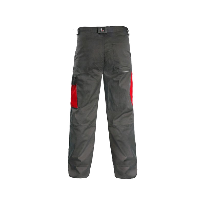 Delovne hlače PHOENIX CEFEUS, sivo-rdeče