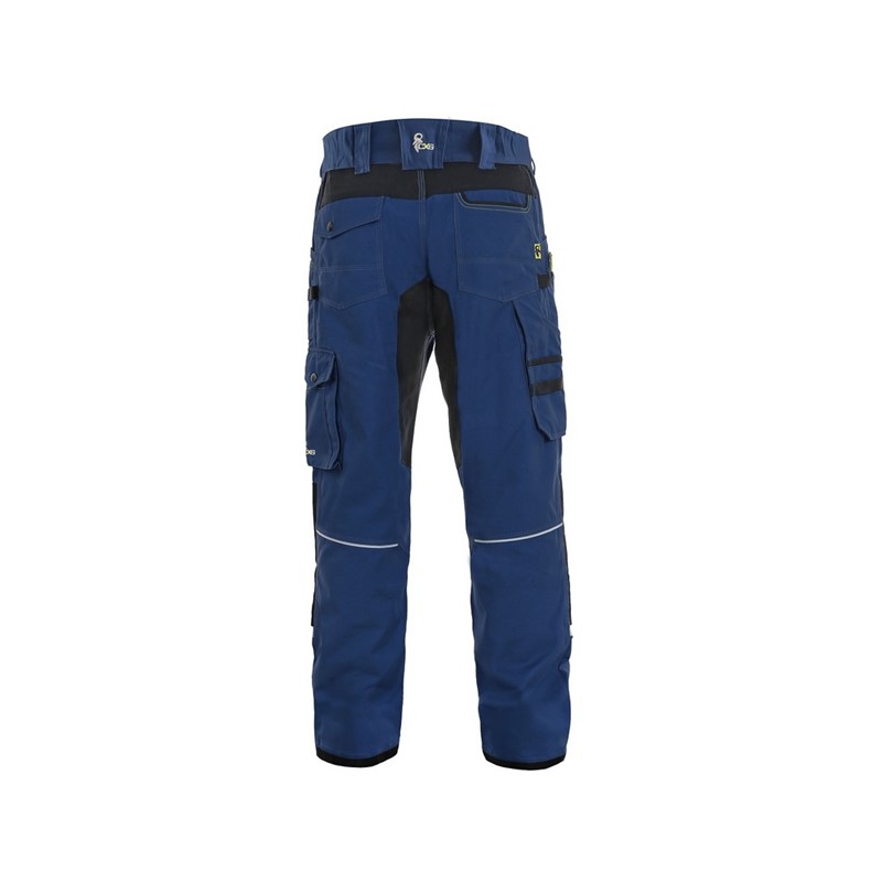 Delovne hlače CXS STRETCH, moške, temno modre-črne