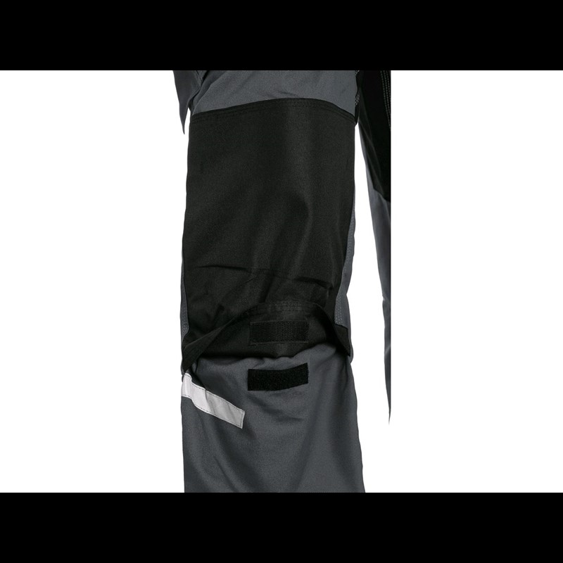 Delovne hlače CXS STRETCH, moške, temno sive - črne