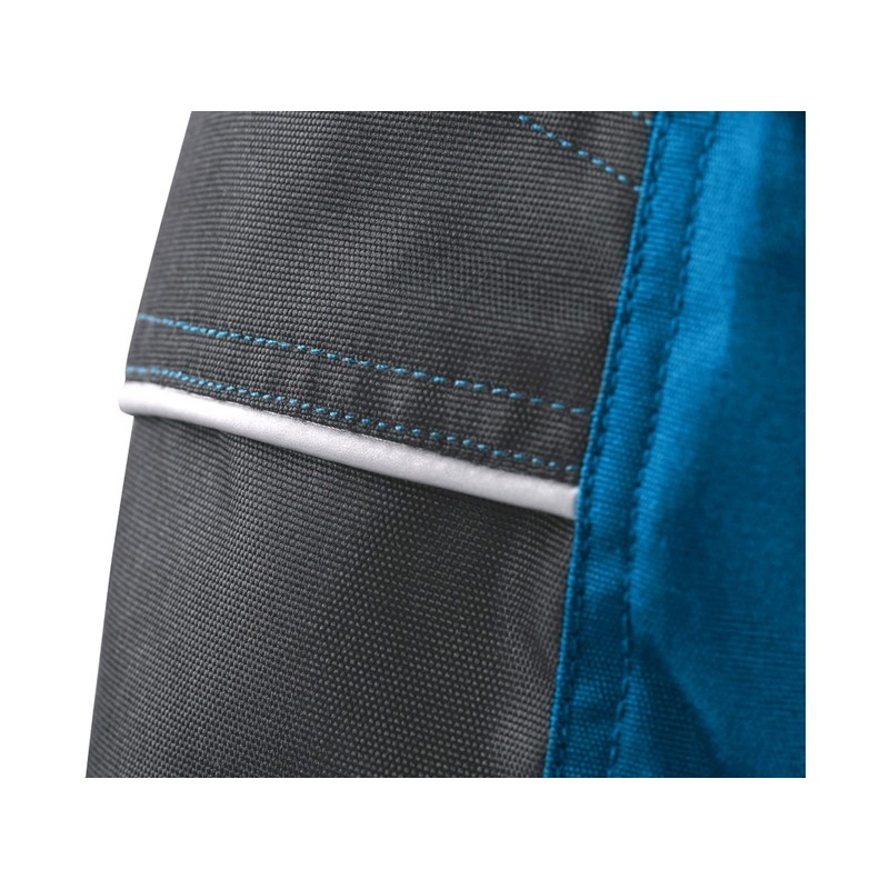 Delovne hlače z oprsnikom SIRIUS TRISTAN, moške, modro-sive