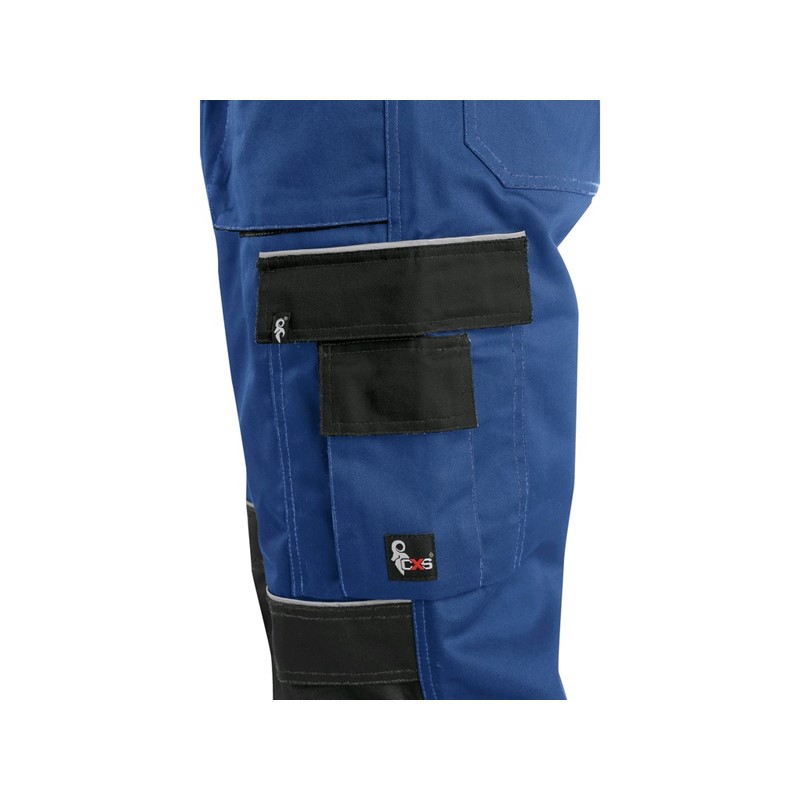 Delovne hlače z oprsnikom ORION KRYŠTOF, moške, modro-črne