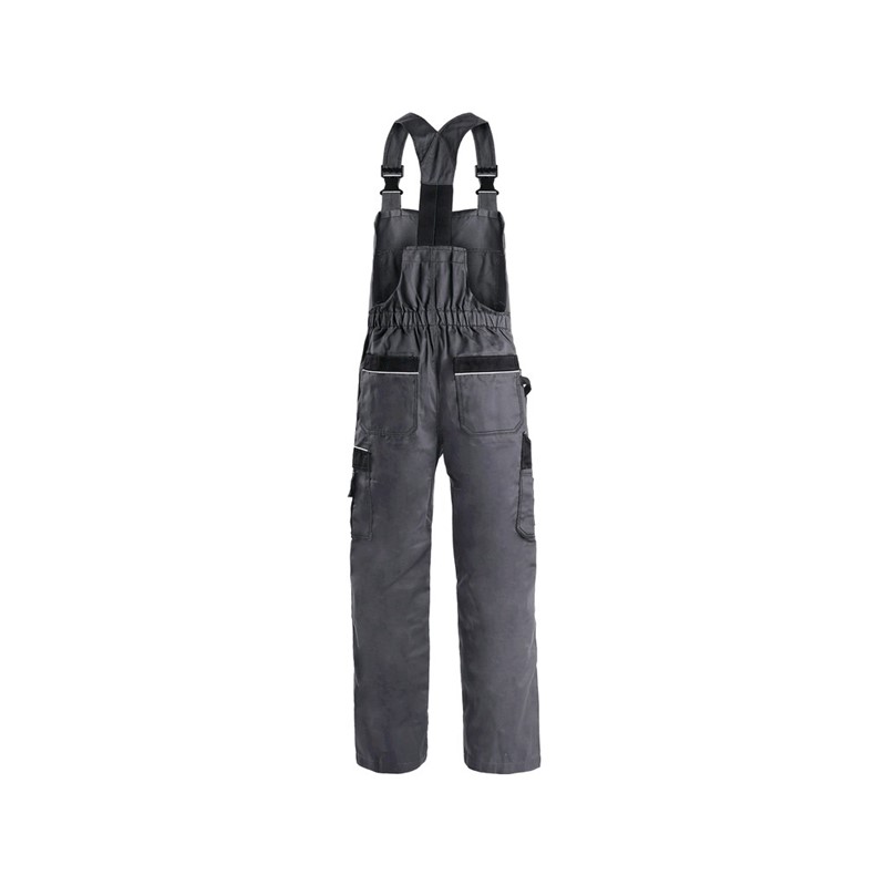 Trousers with bib CXS ORION KRYŠTOF, 170-176cm, winter,men's, grey-black