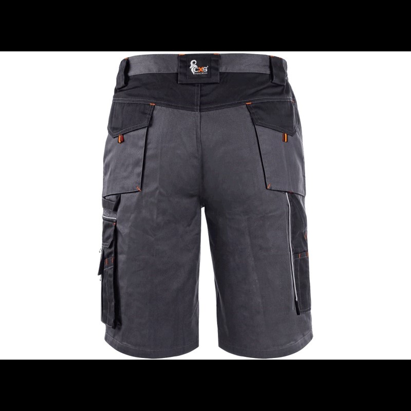 Moške delovne kratke hlače SIRIUS ELIAS, sivo-oranžne