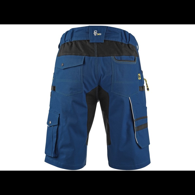Delovne kratke hlače CXS STRETCH, moške, modro-črne