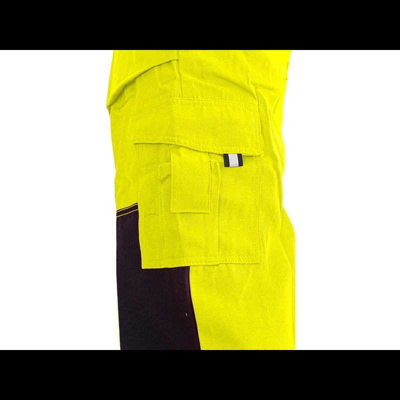Odsevne hlače z oprsnikom NORWICH, moške, rumeno-modre